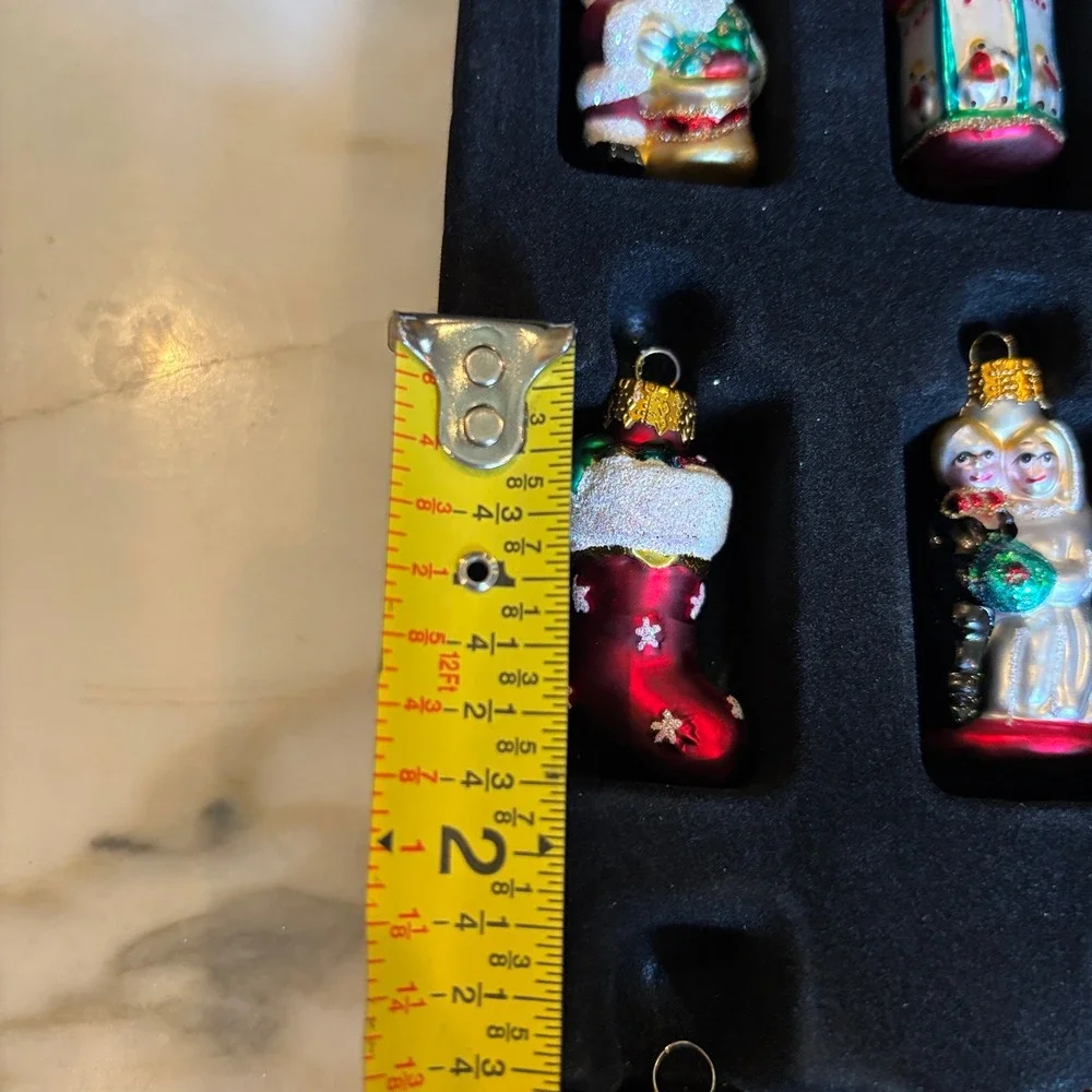 Target Tree Trim Glass Mini Christmas Ornaments 18 Count Multicolor Set